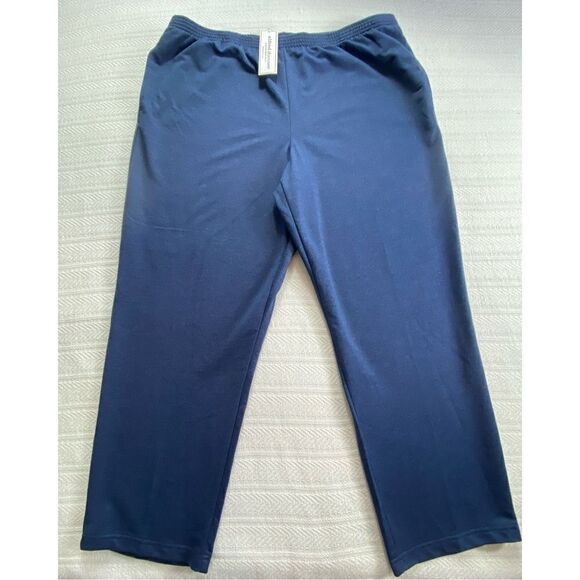 ALFRED DUNNER Women’s SIZE XLARGE Relax & Enjoy Classic Fit Pants - Heather blue - Picture 6 of 6